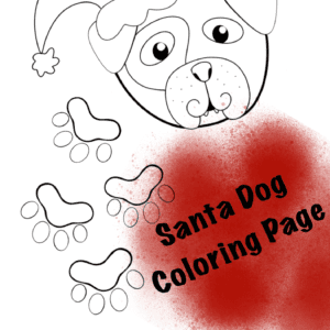 Merry Woofmas Coloring Page
