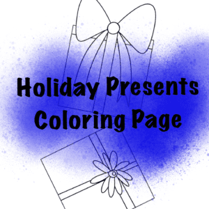 Happy Holidays Coloring Page